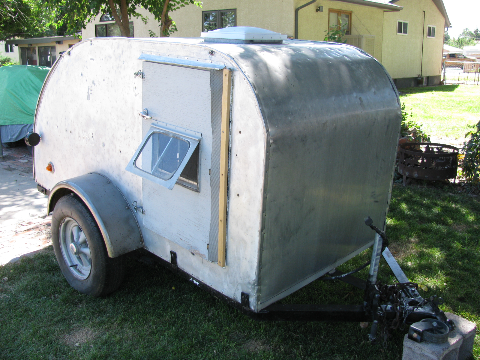 hail damage 1954 Sears Roebuck Allstate camper for sale
