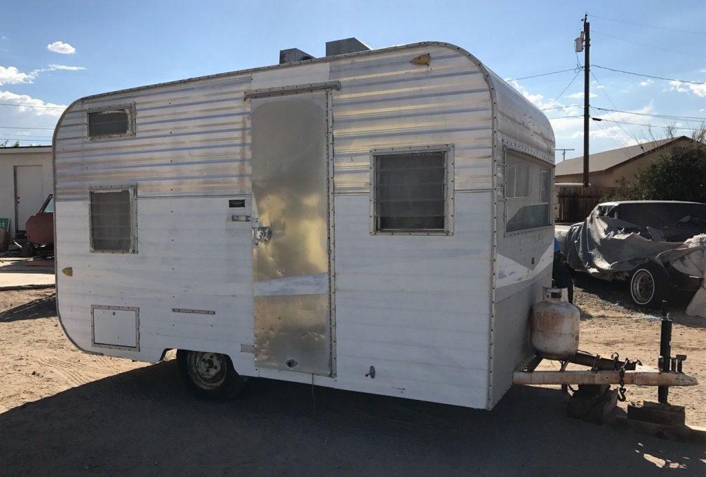 all original 1964 Santa Fe camper trailer