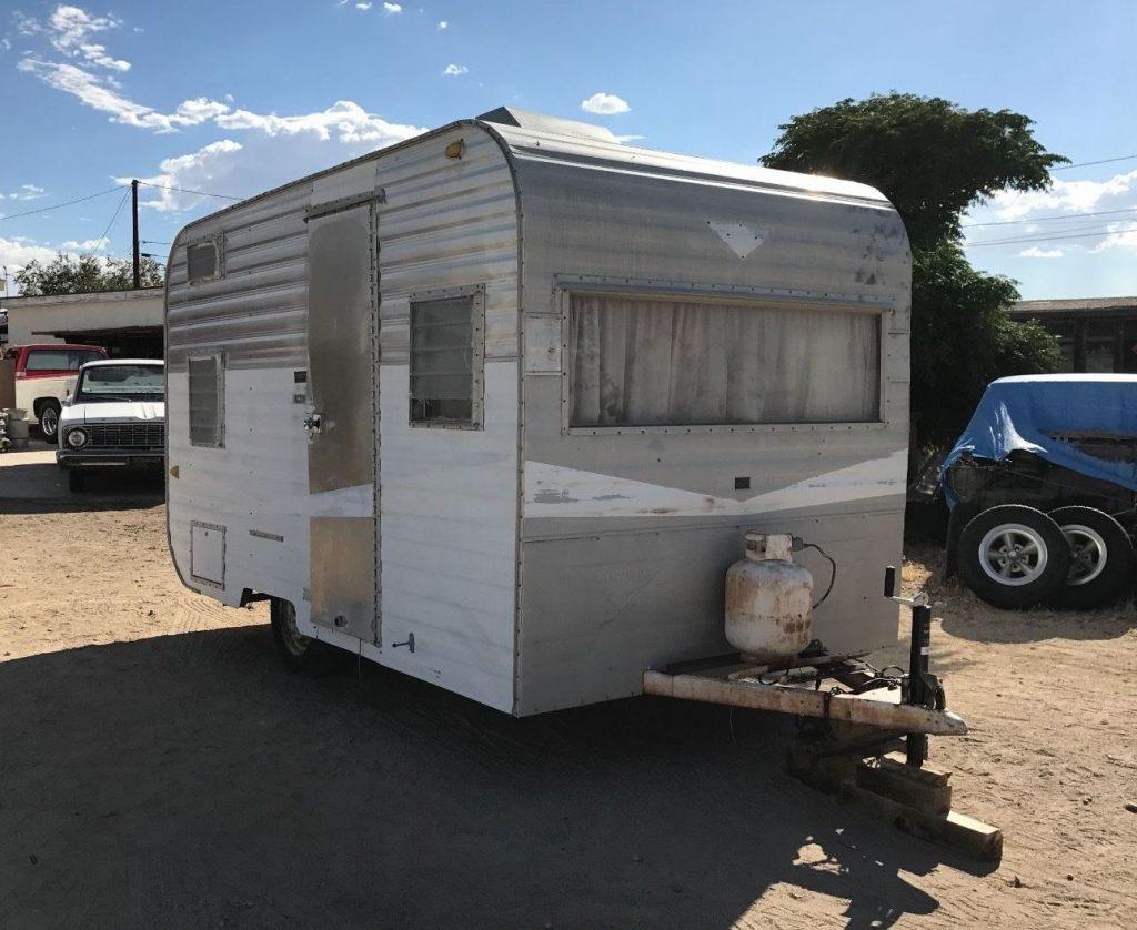 all original 1964 Santa Fe camper trailer