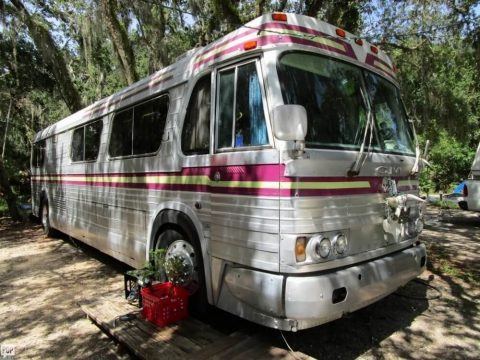 fully equipped 1965 GMC PD4106 camper bus for sale