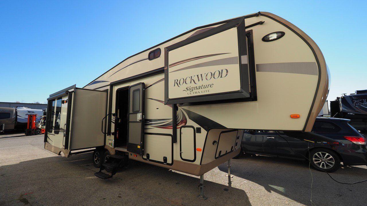 well equipped 2015 Forest River Rockwood Signature Ultra Lite Camper