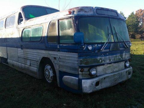 converted 1950 GMC PD4501 bus camper for sale