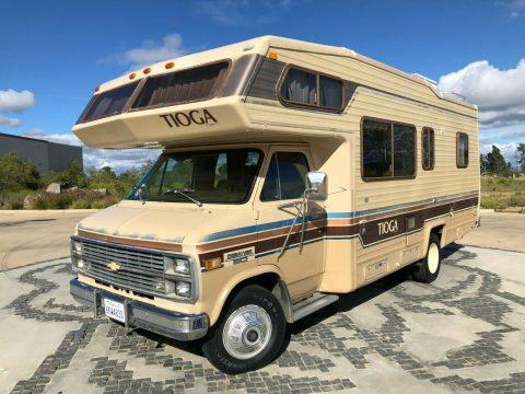 low miles 1984 Chevrolet Tioga Fleetwood G30 camper for sale