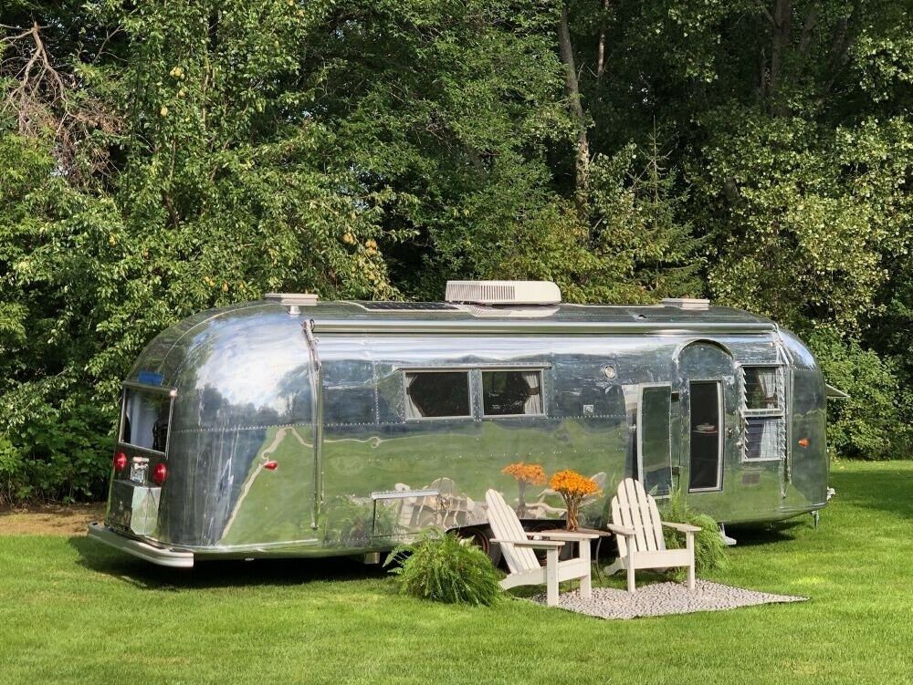 restored 1961 Airstream Ambassador camper