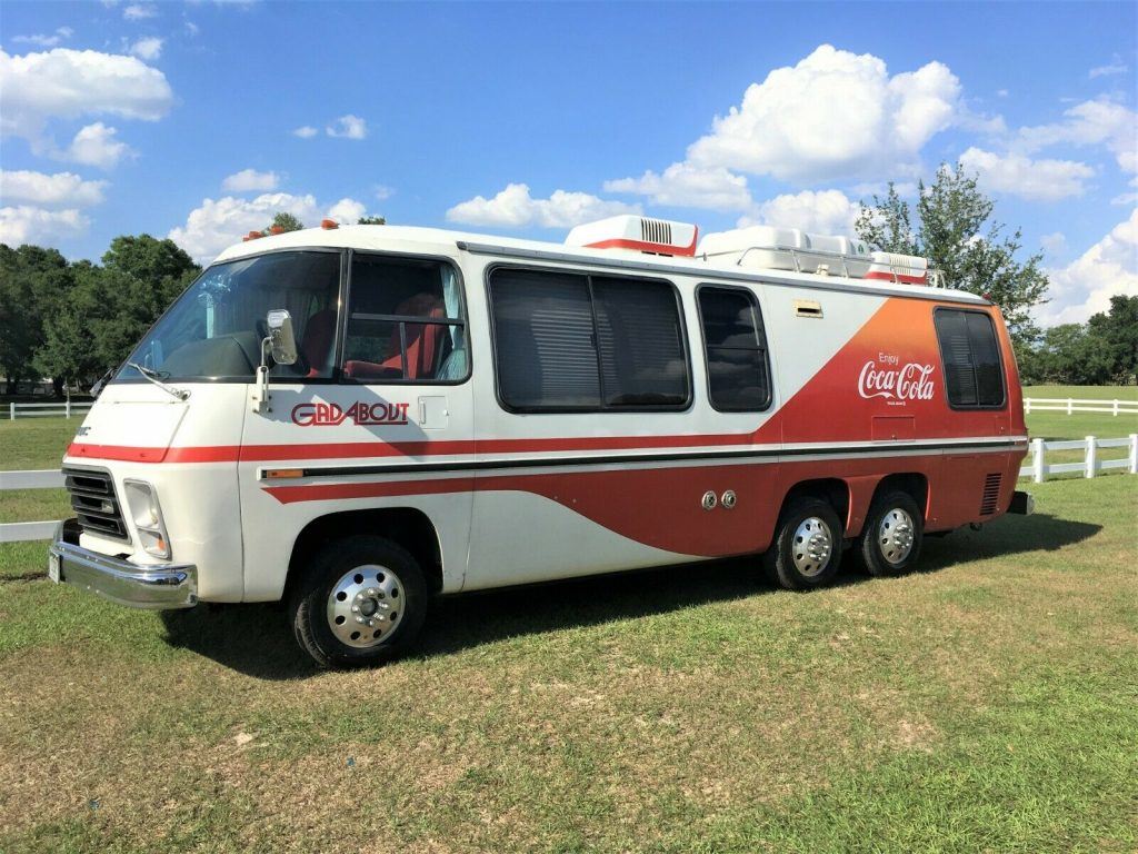 fully restored 1978 GMC Coca Cola Gadabout camper