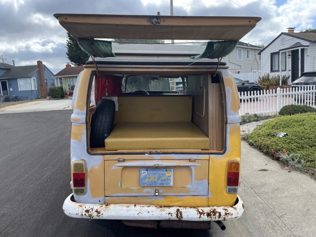 1972 Volkswagen Transporter Van Yellow Manual Westfalia Pop-Up Camper