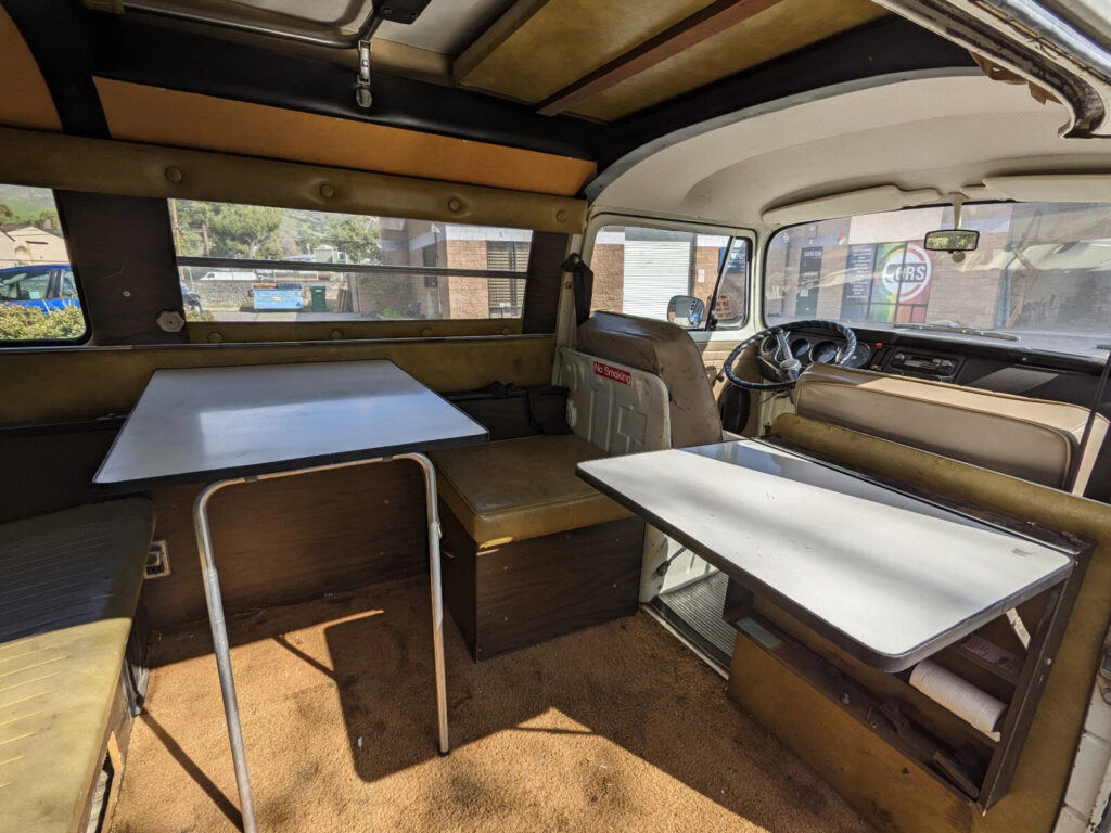 1972 VW Camper Van by Sportmobile pop top Sleeps 4 Adults all Original Interior