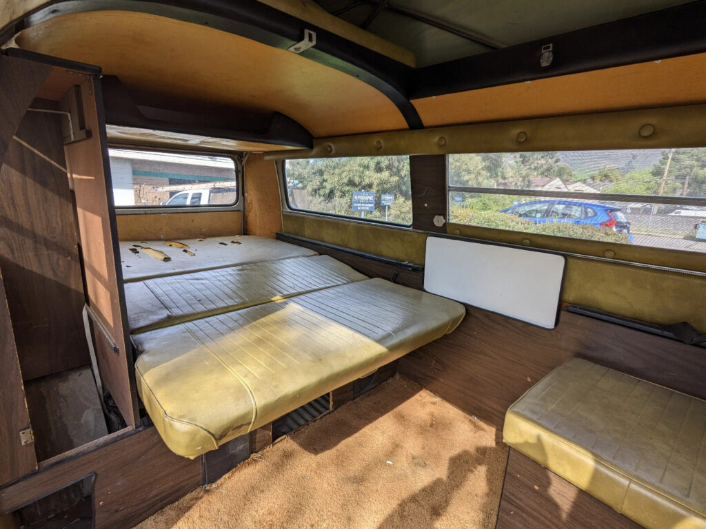 1972 VW Camper Van by Sportmobile pop top Sleeps 4 Adults all Original Interior