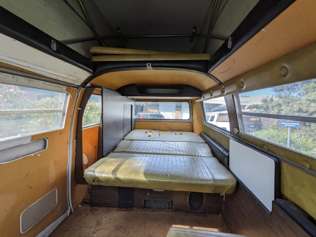 1972 VW Camper Van by Sportmobile pop top Sleeps 4 Adults all Original Interior