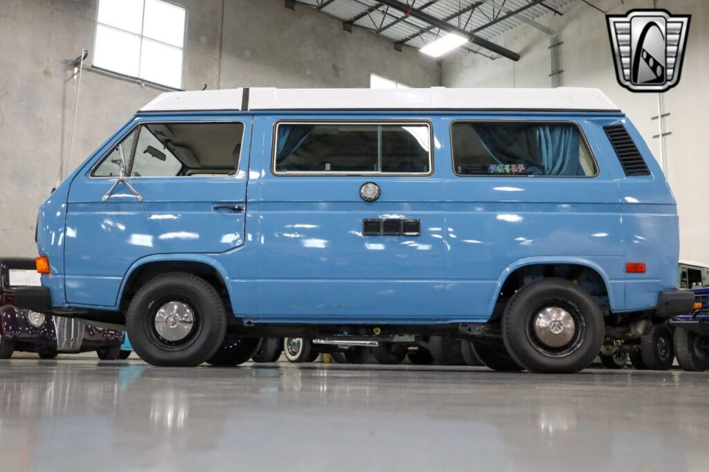 Blue 1982 Volkswagen Vanagon Flat 4 Speed Manual