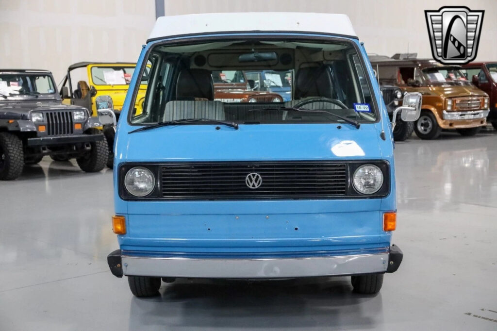 Blue 1982 Volkswagen Vanagon Flat 4 Speed Manual