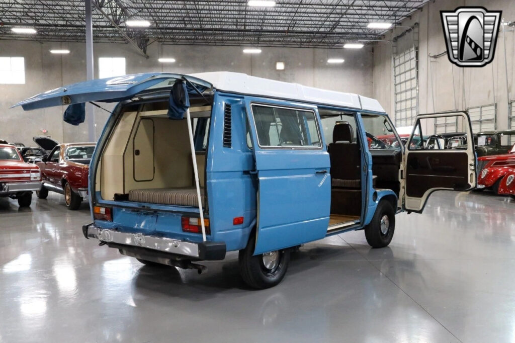 Blue 1982 Volkswagen Vanagon Flat 4 Speed Manual