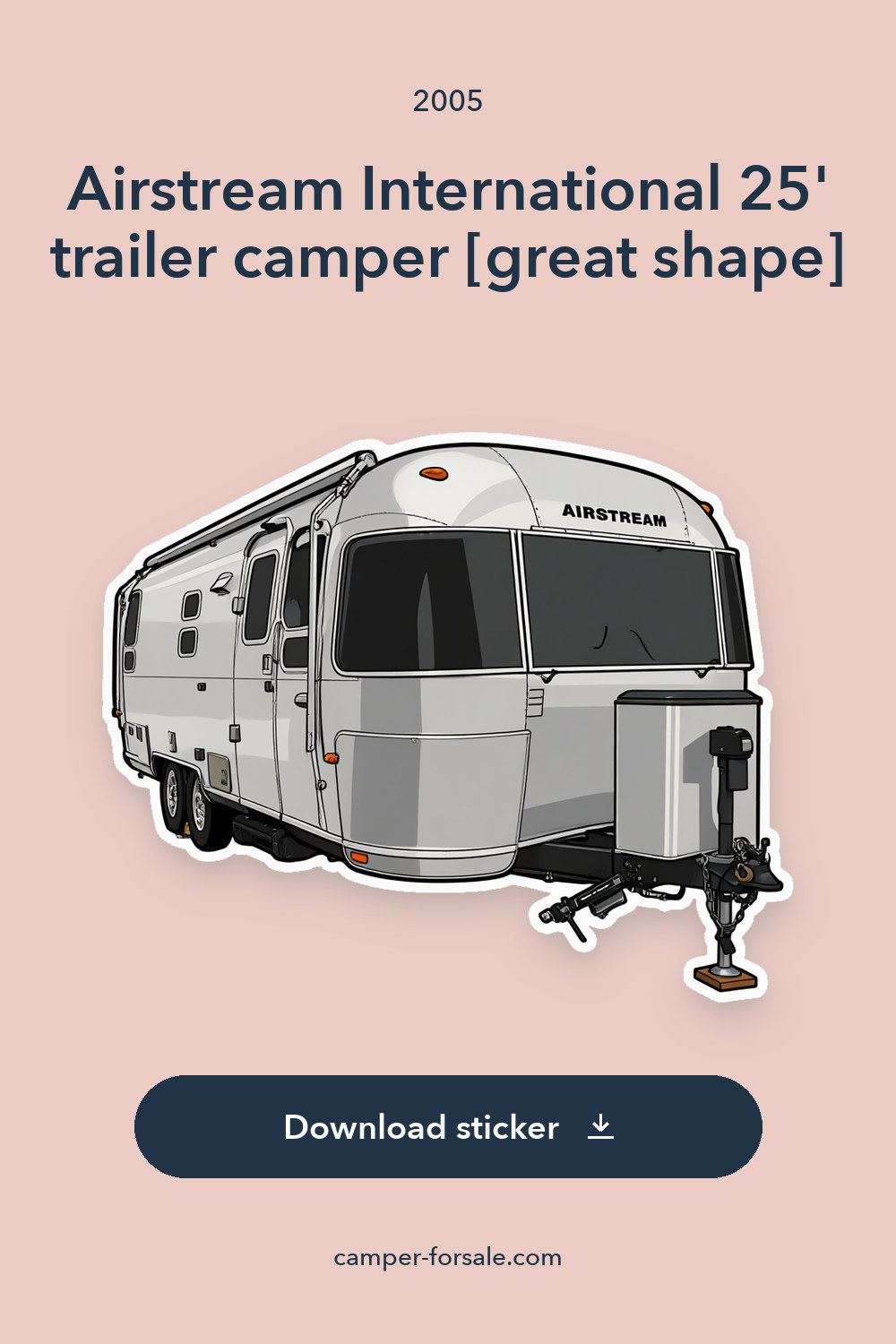 2005 Airstream International 25′ trailer camper [great shape] sticker preview