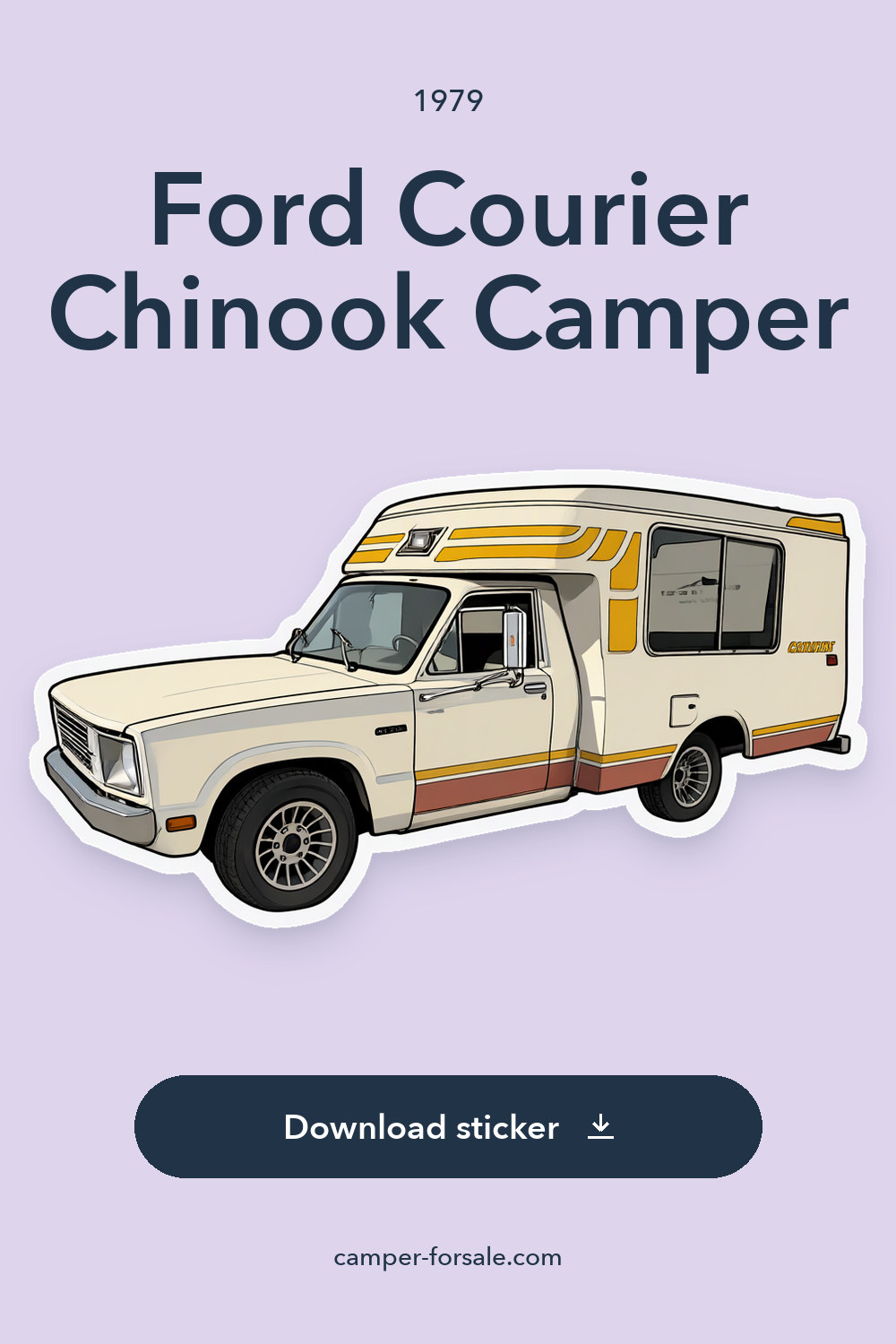 1979 Ford Courier Chinook Camper sticker preview
