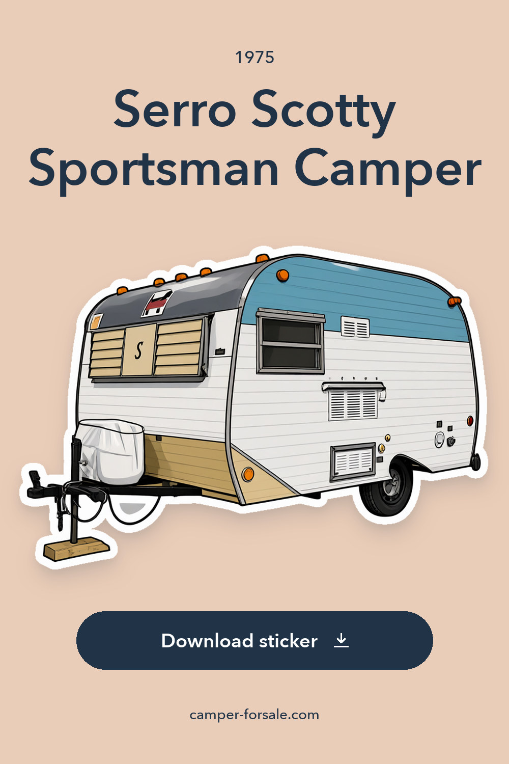 1975 Serro Scotty Sportsman Camper sticker preview