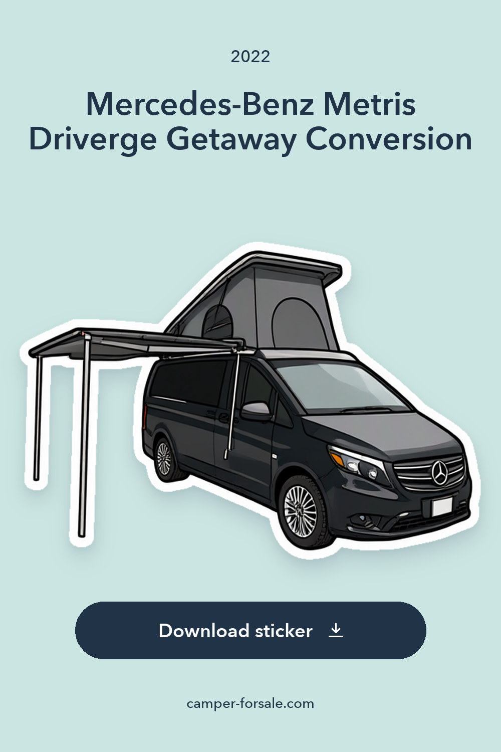 2022 Mercedes-Benz Metris Driverge Getaway Conversion sticker preview