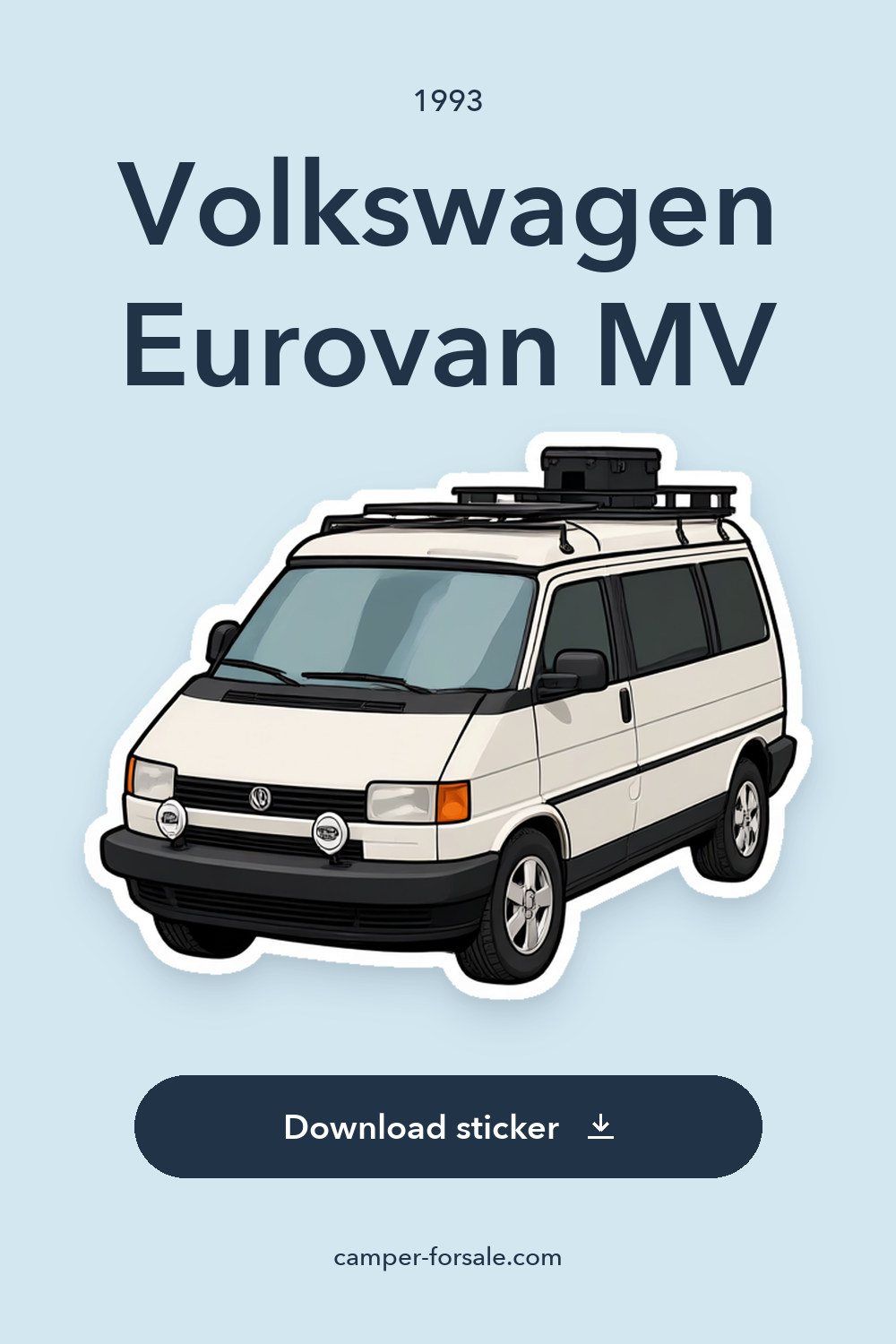 1993 Volkswagen Eurovan MV sticker preview