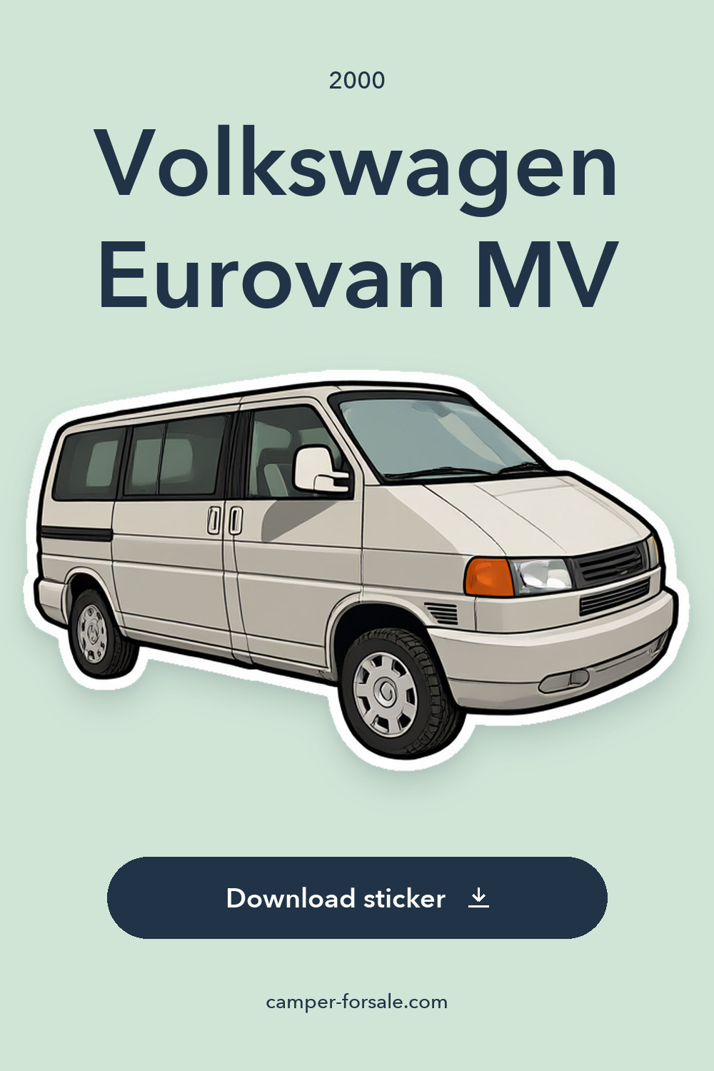 2000 Volkswagen Eurovan MV sticker preview