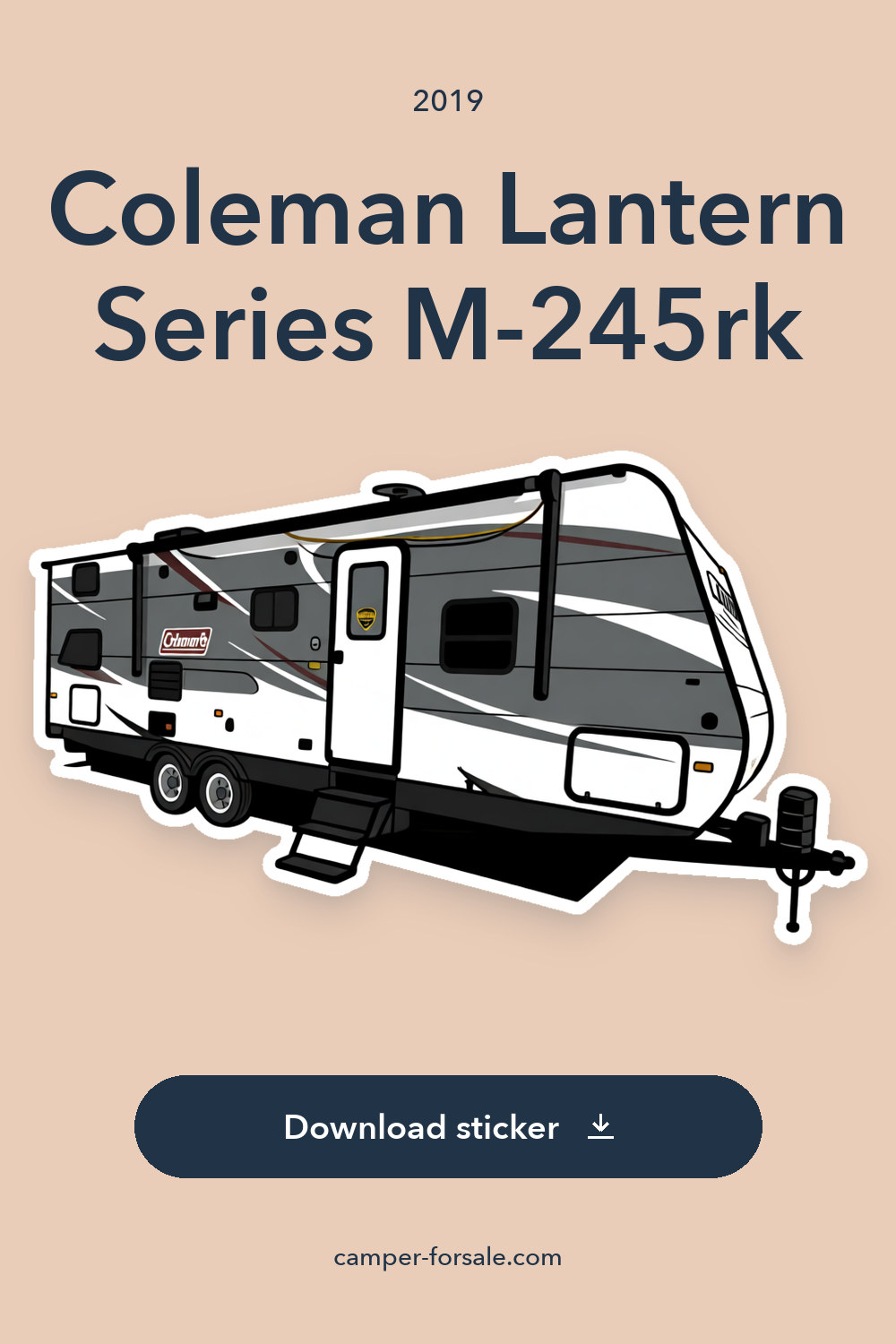 2019 Coleman Lantern Series M-245rk sticker preview