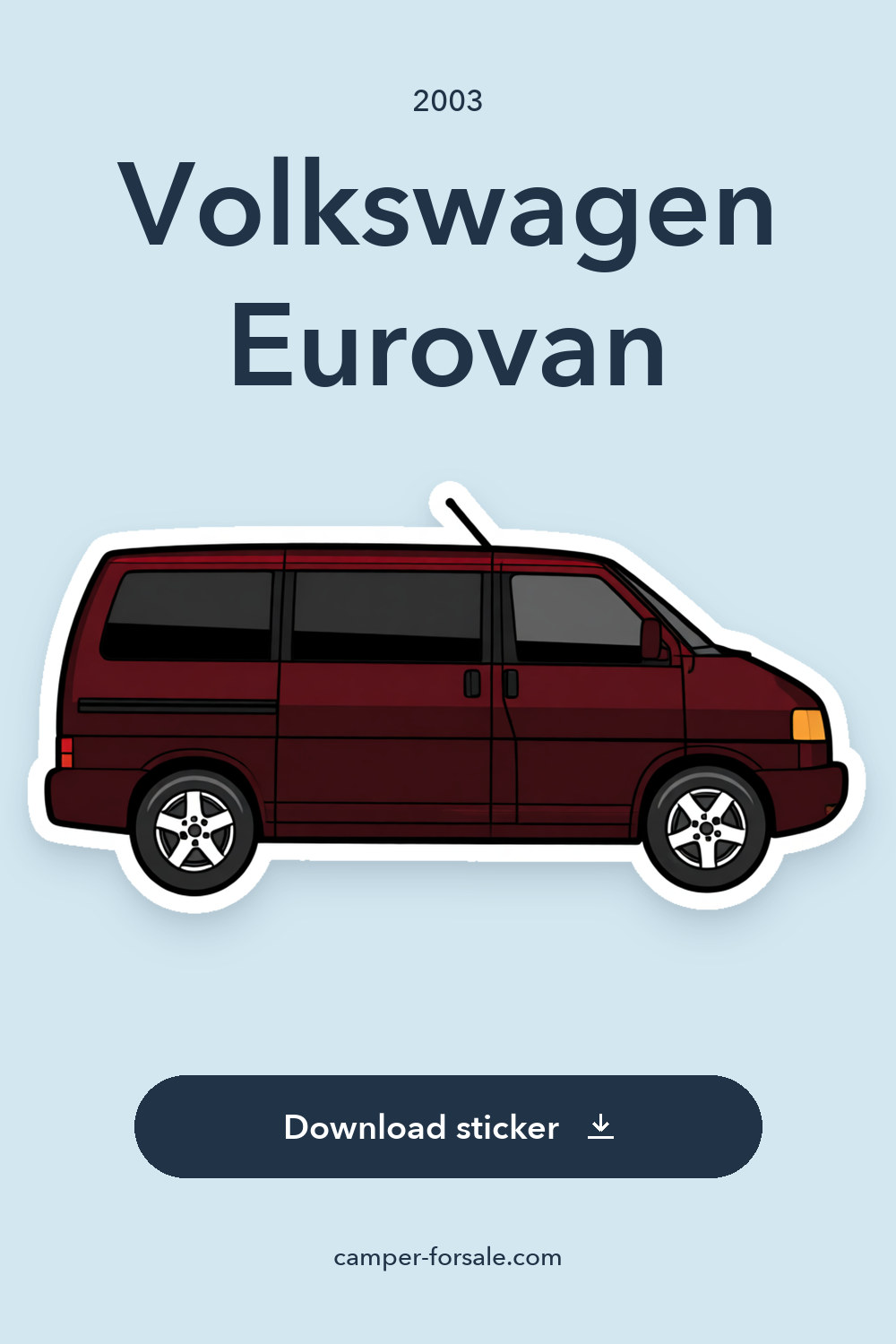 2003 Volkswagen Eurovan sticker preview